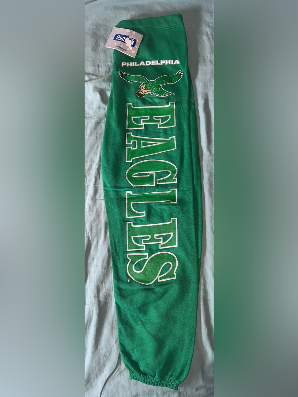 Vintage Philadelphia Eagles Kelly Green Sweatpants New With Tags Size XL